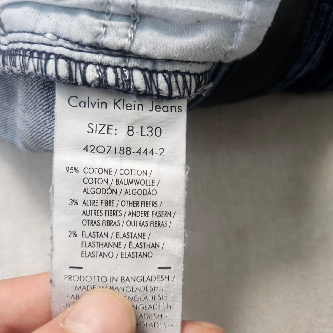 8-L30 켈빈클라인 슬림핏 데님 팬츠 0331Y 상품이미지4
