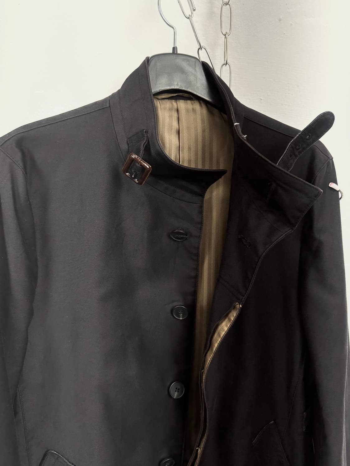 BOYCOTT Leather Trim Trench Coat 상품이미지6