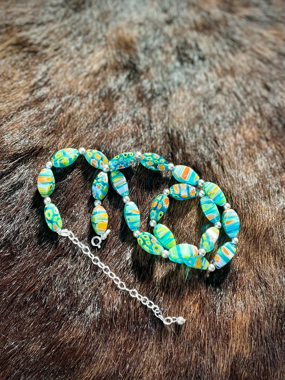 빈티지 무라노 글래스 비드 목걸이 / Murano Glass Neckla 상품이미지3