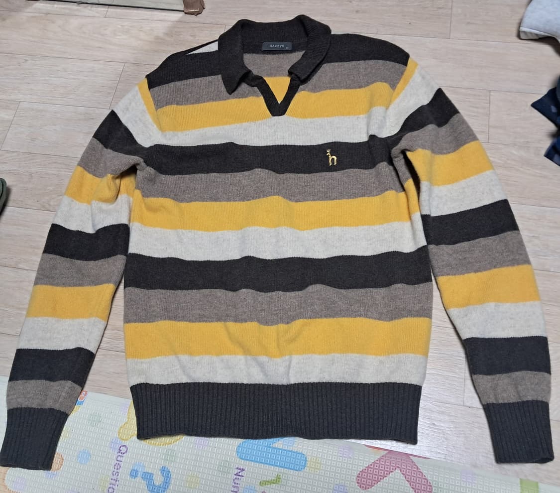 헤지스 남성 스트라이프 모 100% 니트 95 상품이미지5