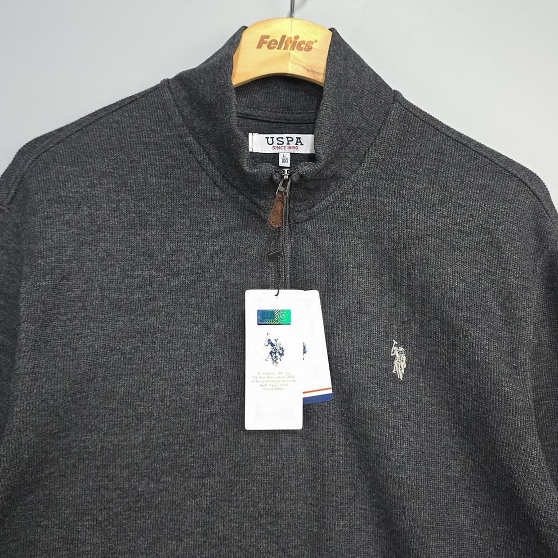 새제품)USPA(유에스피에이) 하프집업 스웨트 L 상품이미지2