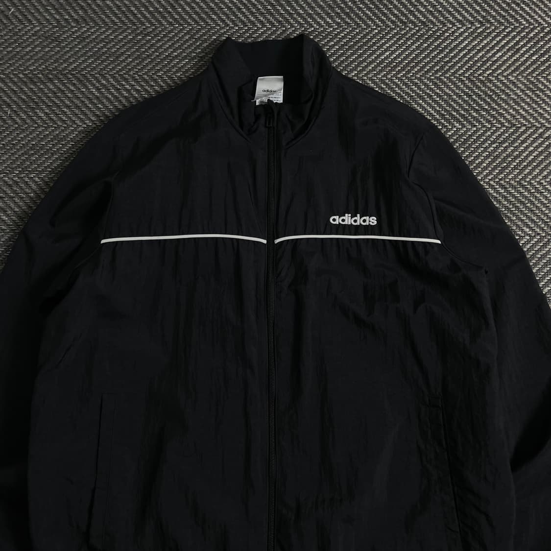 아디다스 아치로고 나일론 바람막이 블랙o 3836 상품이미지4