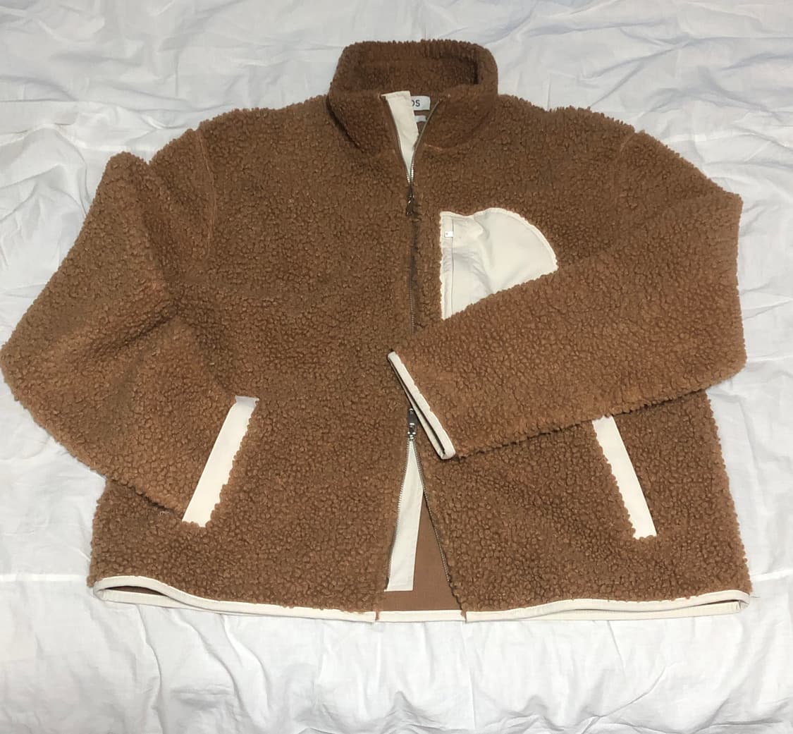 COS 테디 집업자켓 베이지 XL 상품이미지3