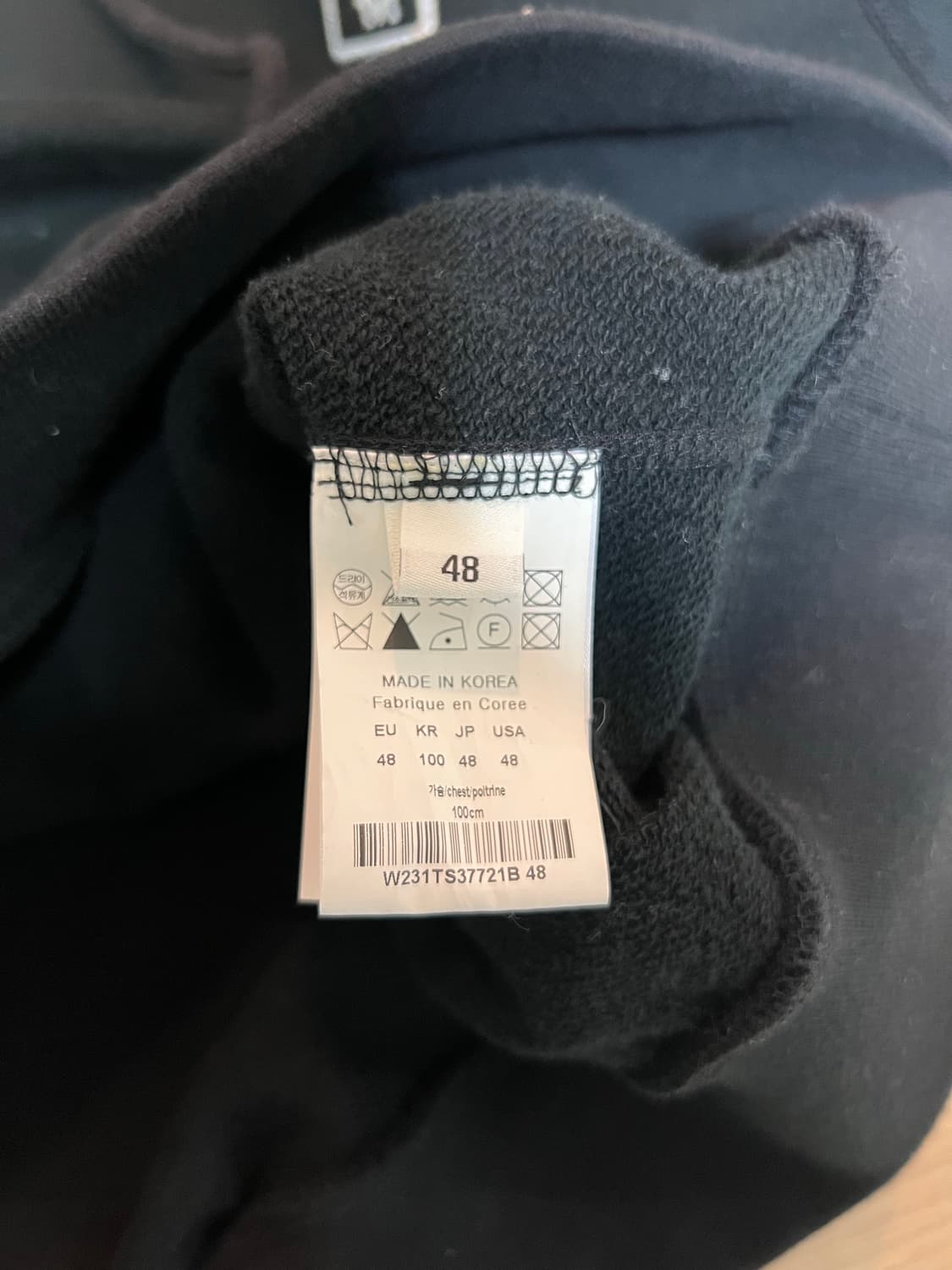 우영미 백로고 후드티 상품이미지3