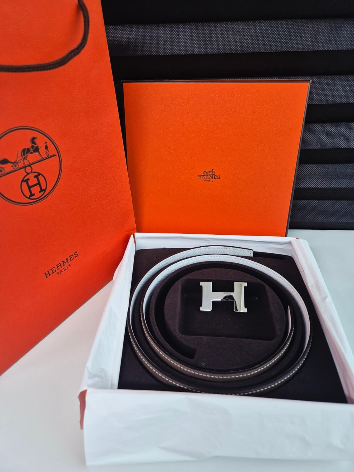 에르메스 콘스탄스 리버시블 벨트 A각인(새상품급) 상품이미지1