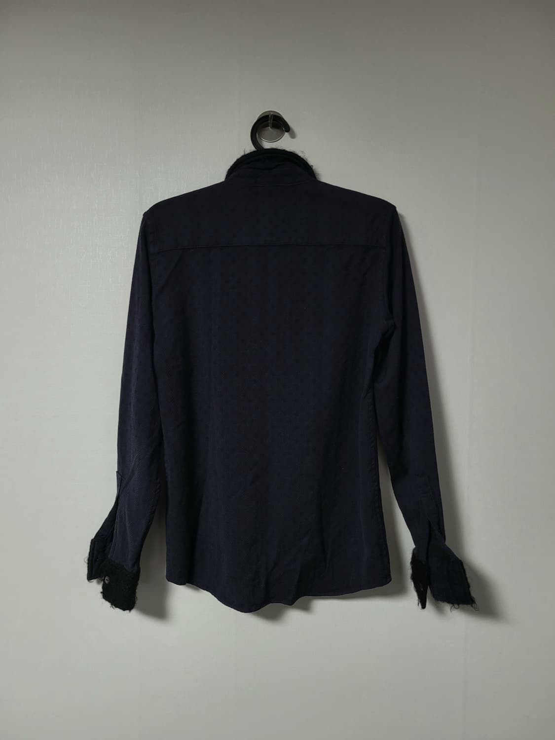 Shareef 레이스 도트 퍼 카라 셔츠 상품이미지2