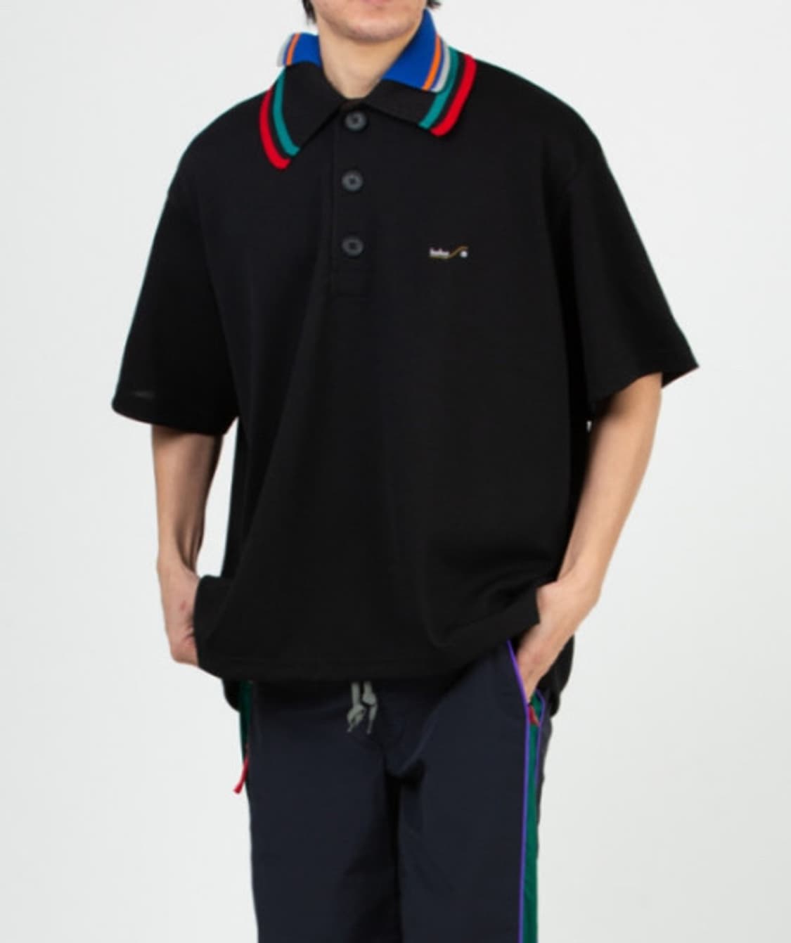 kolor 컬러 비콘 도킹 Pe 카노코 폴로 셔츠 (오버핏) 상품이미지1