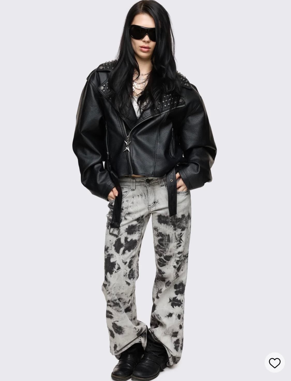 minga london stud cross leather jacket 상품이미지3