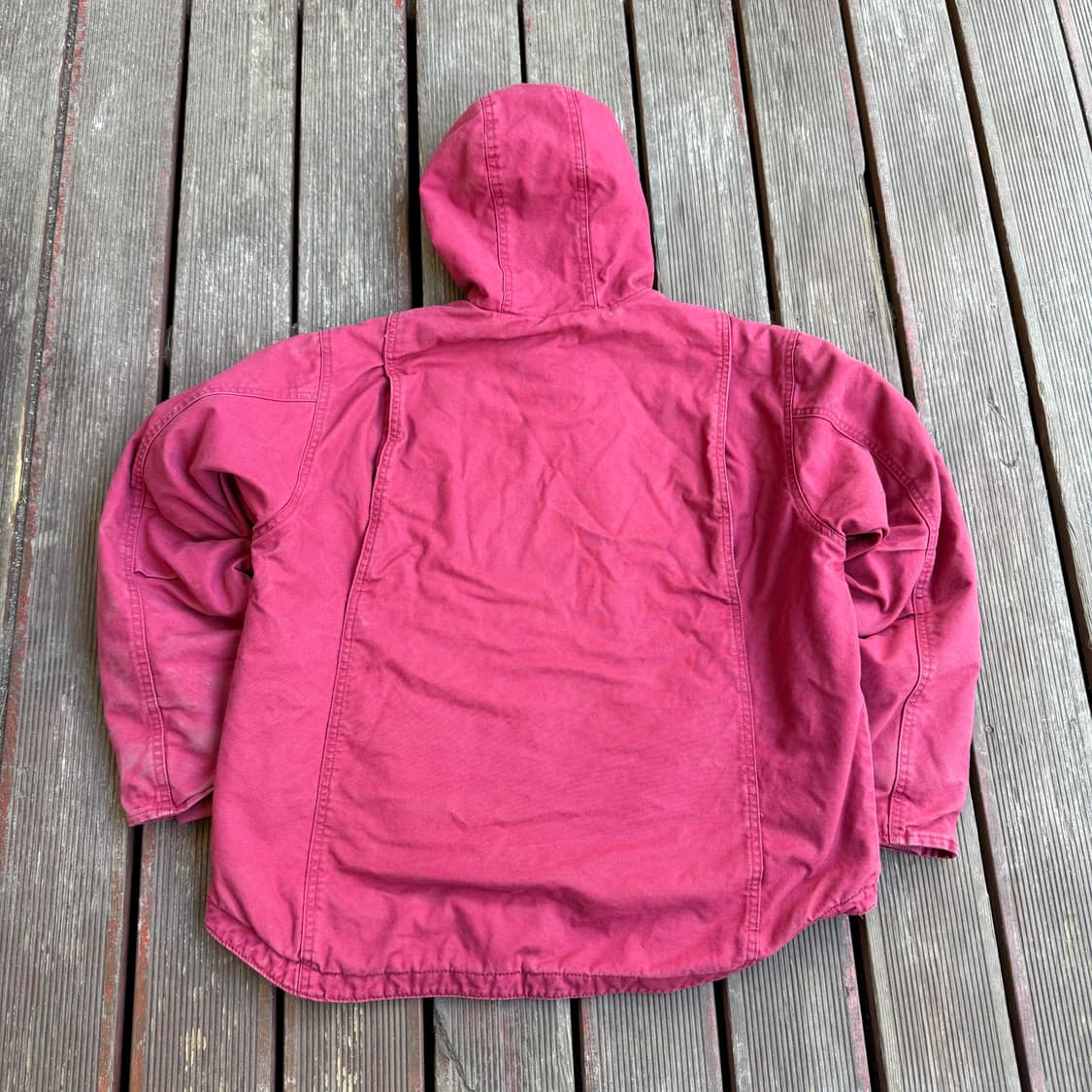 빈티지 후드 워크자켓 핑크 상품이미지2