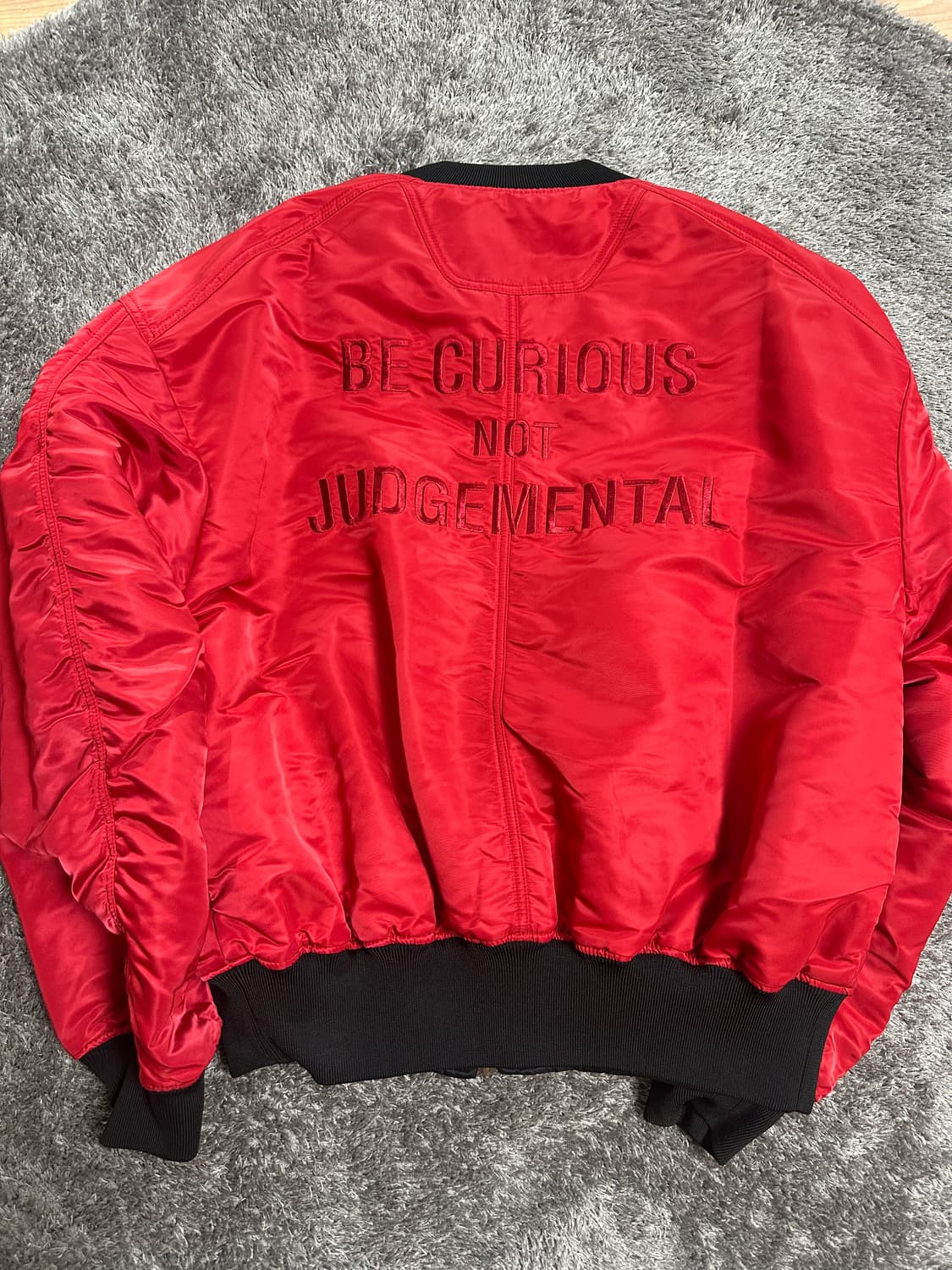 준지 리버시블 마원 ma-1 블랙 레드 46 사이즈 상품이미지8