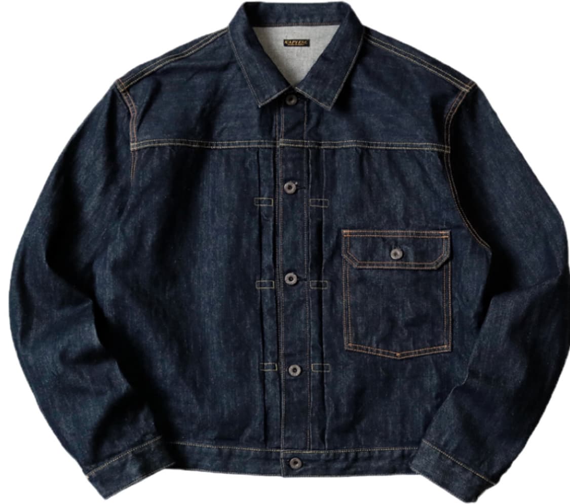 캐피탈 14온즈 데님 1ST 원 워시 자켓 인디고 5사이즈 상품이미지1