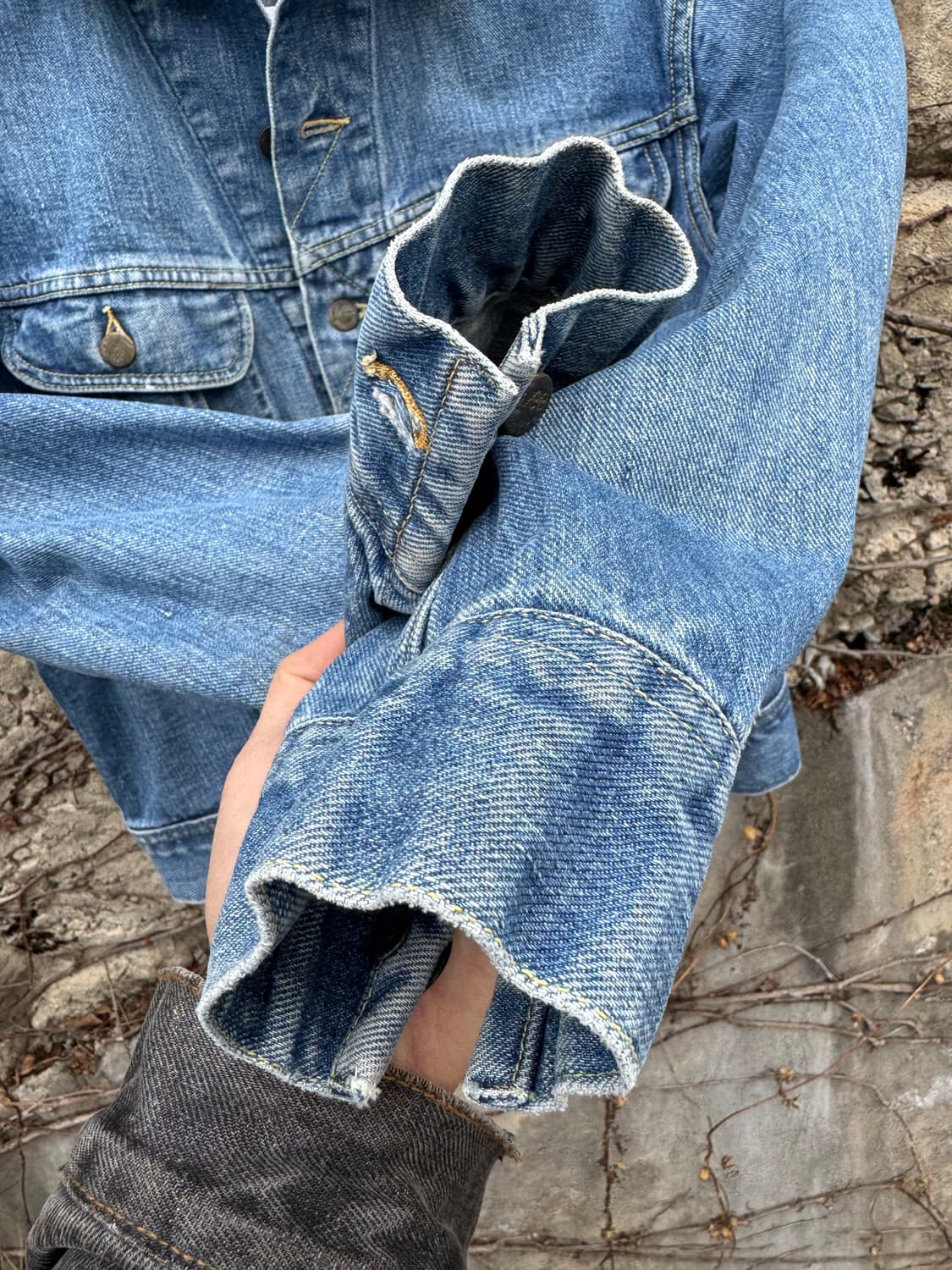 70s lee 빈티지 101-j 웨스턴 워크 데님 트러커 자켓 상품이미지6