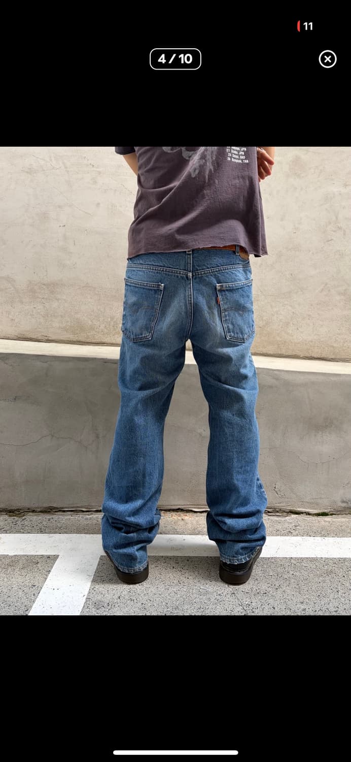 80s Levi's 517 USA flare denim pants 상품이미지2
