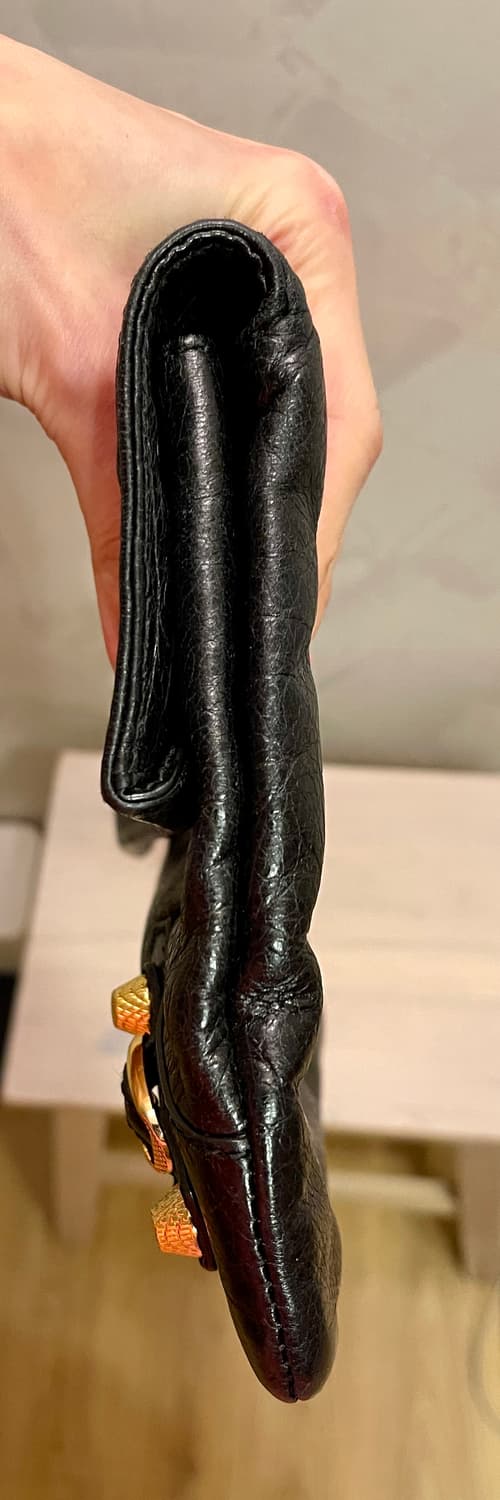 발렌시아가 클래식 스터드 클러치 (블랙/골드)  상품이미지7