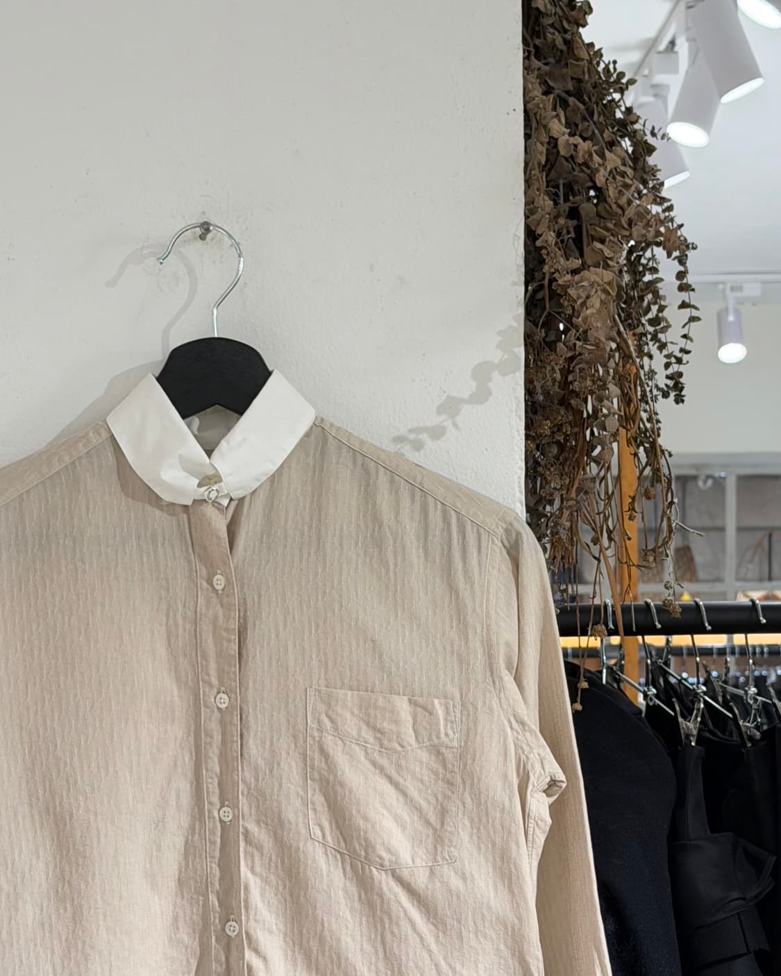 디올 무슈 베이지 코튼 3/4 슬리브 셔츠 상품이미지3