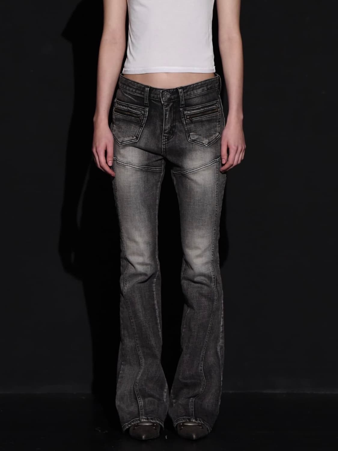 보헤미안서울 프론트 포켓 부츠컷 L 상품이미지1