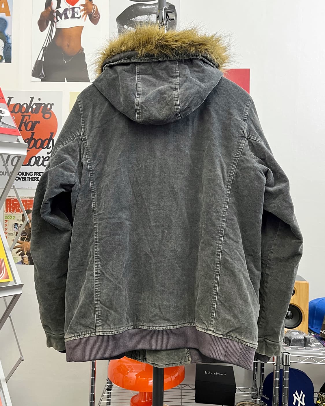 올드 빈티지 코듀로이 퍼 후드 점퍼 상품이미지7