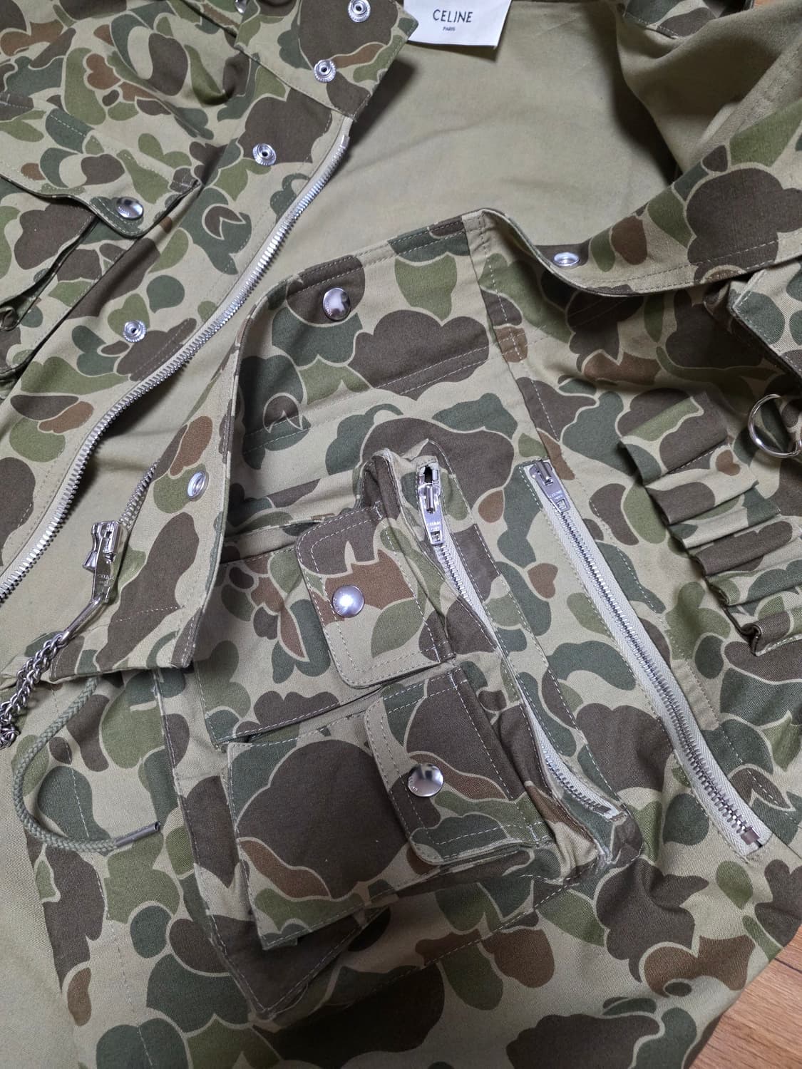 셀린느 멀티 포켓 유틸리티 카모 베스트 조끼 상품이미지4