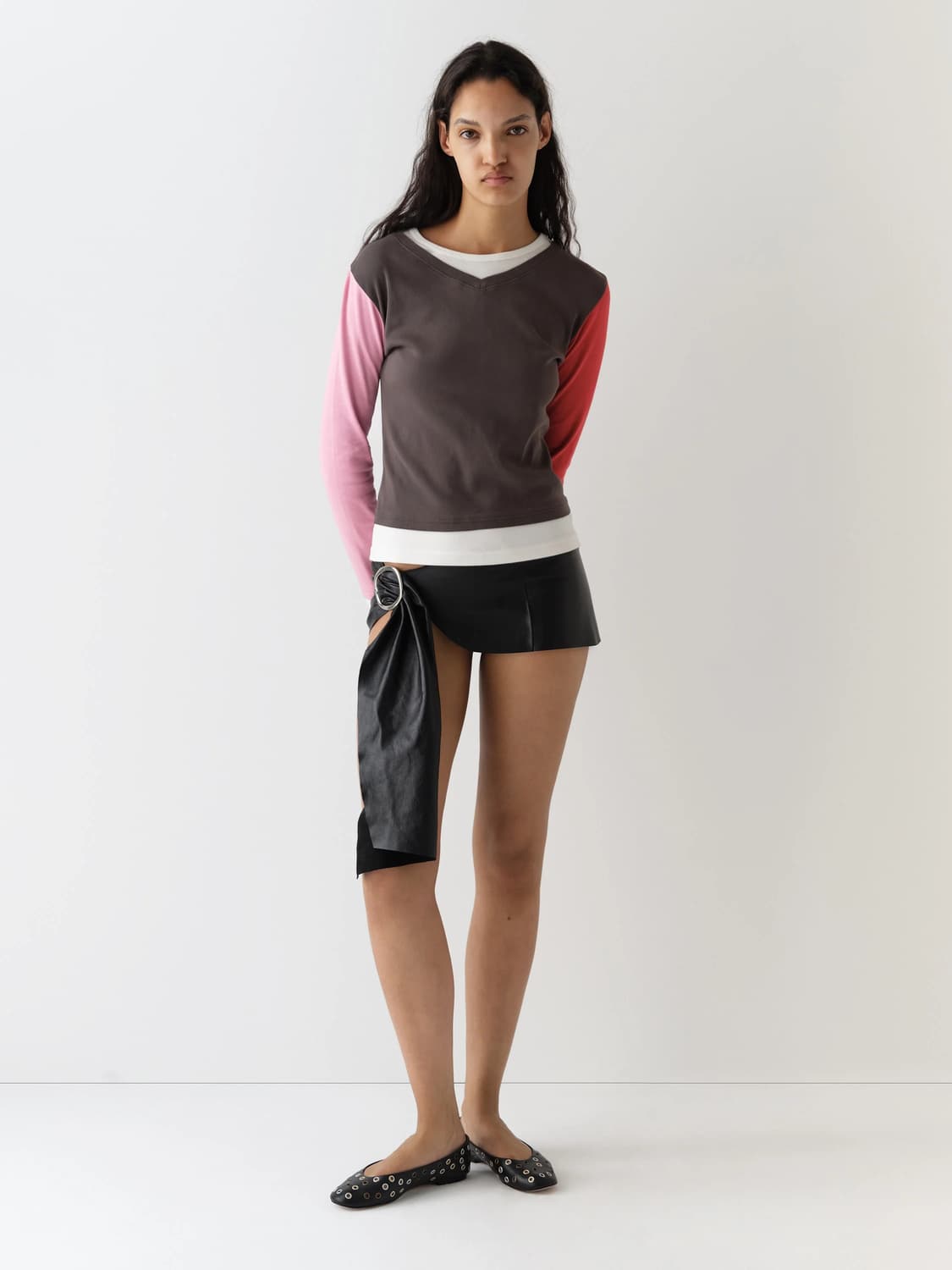 (S,M) 기마구아스 SAMM 롱슬리브 /레드 상품이미지2