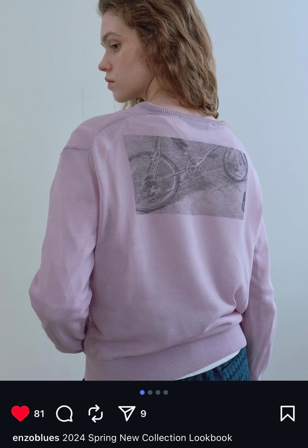 엔조블루스 브이넥 니트 상품이미지1