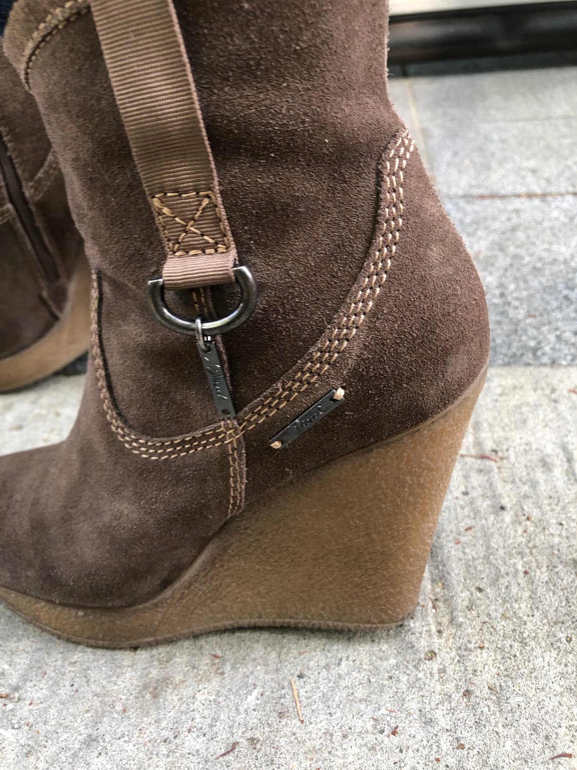 Diesel suede wedge ankle boots 상품이미지5