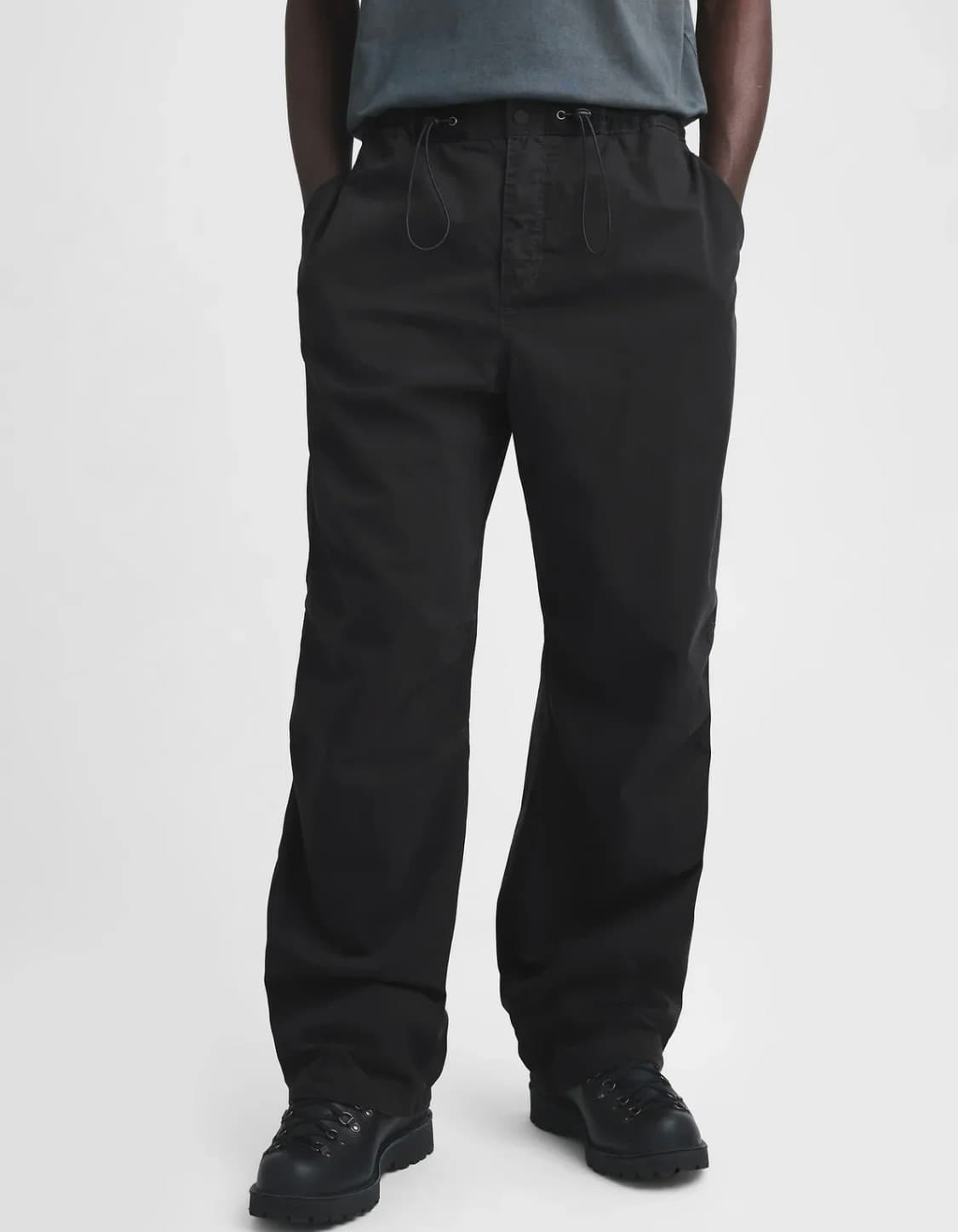 GAP X MADHAPPY 한정판 오버핏 사틴 카고팬츠 블랙 M 상품이미지2