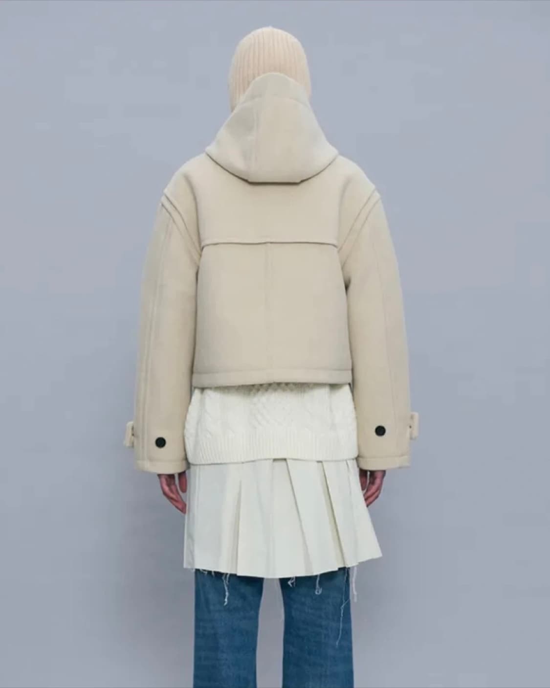 파르티멘토 숏코트 떡볶이코트 베이지 상품이미지2