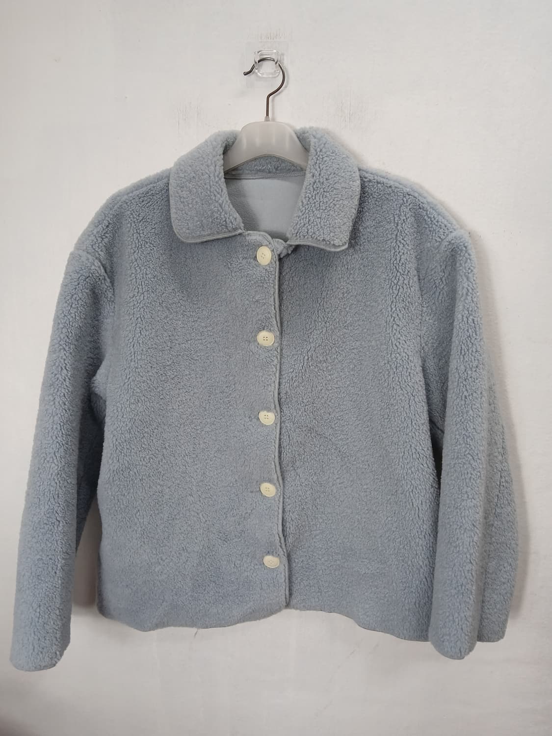 뽀글이 퍼자켓 하늘색 88 XL  새제품 상품이미지5