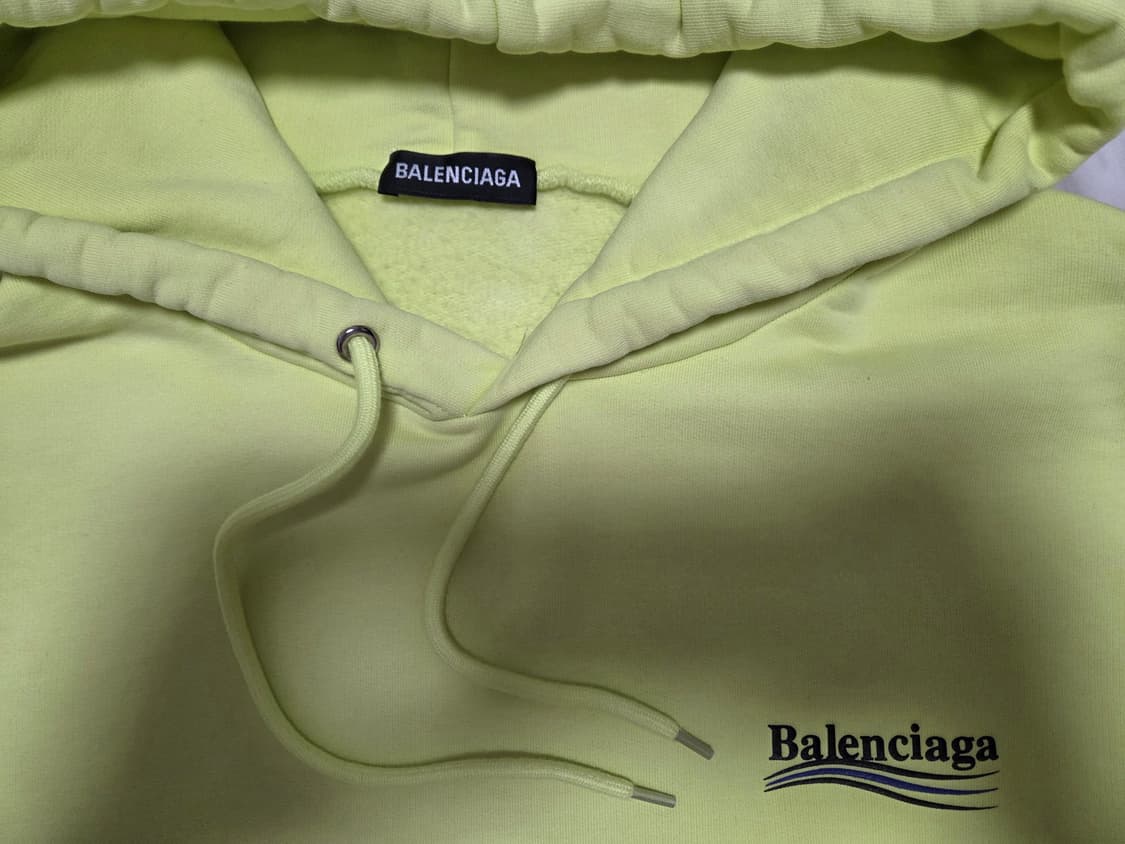 발렌시아가 웨이브 네온 후드티 상품이미지5