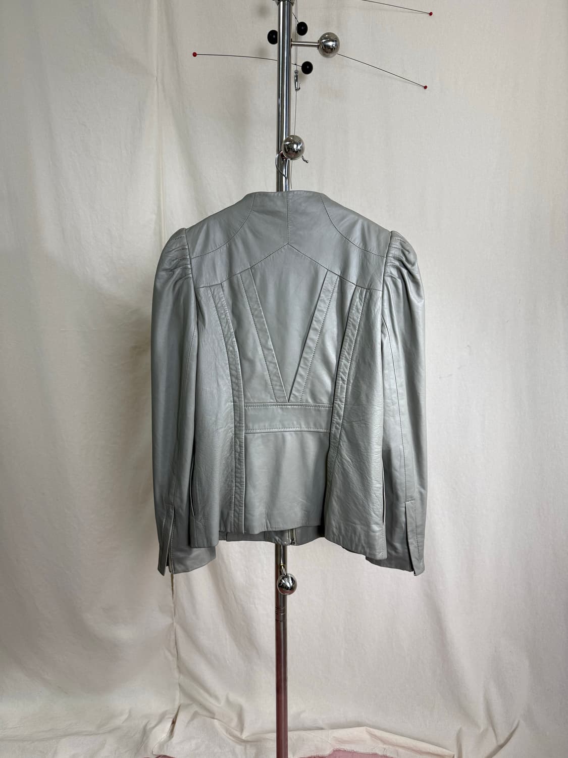 Otto 퍼프 숄더 양가죽 자켓 상품이미지5