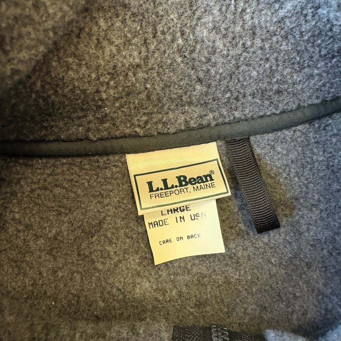 90s L.L.bean 90년대 미국 생산 엘엘빈 그레이 신칠라 플리스  상품이미지5