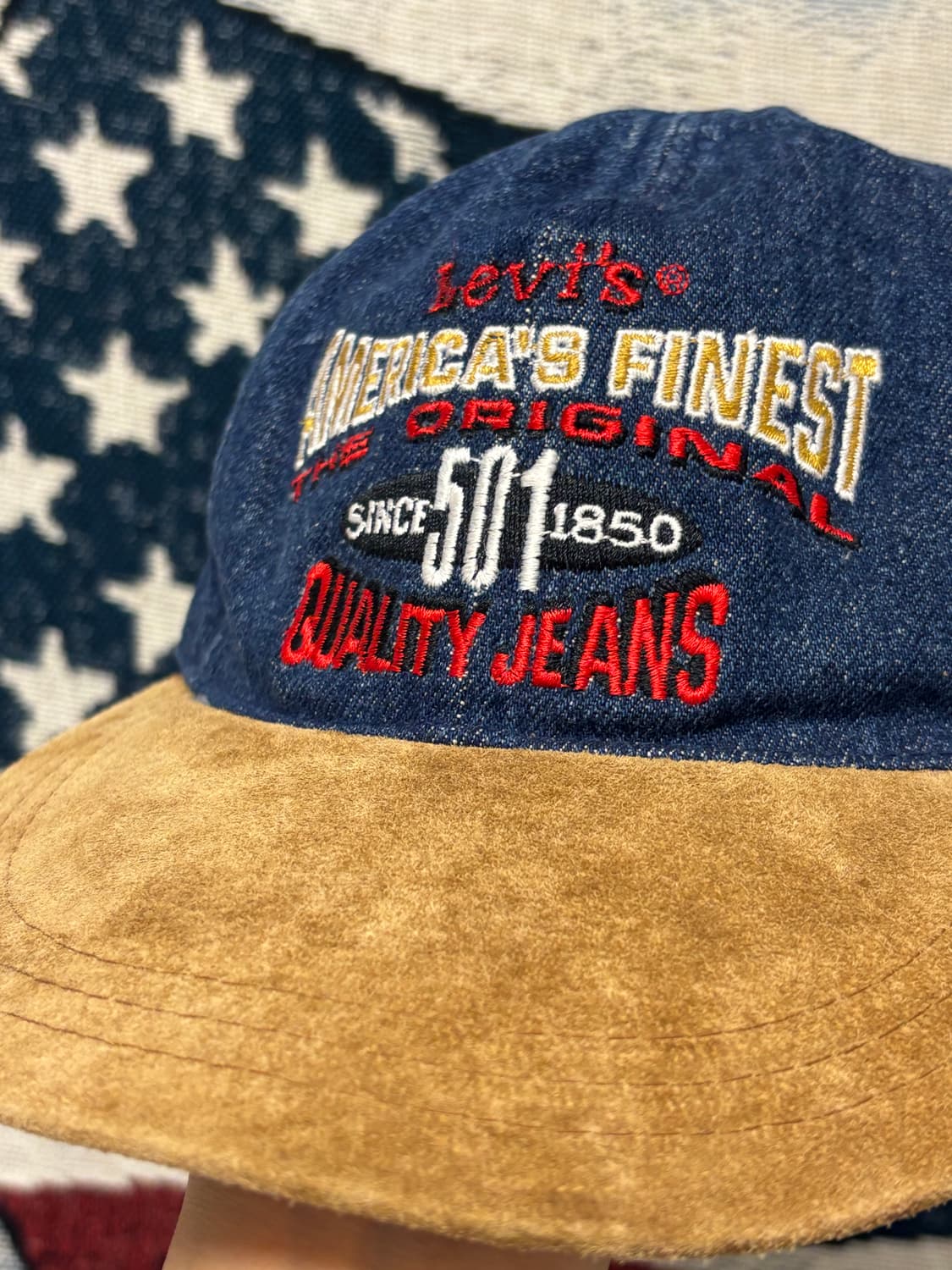 90‘s 리바이스 데님 캡 상품이미지4