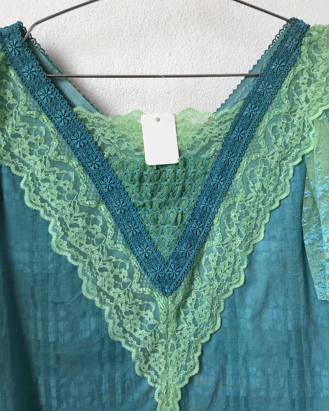 Lace trimming frill puff top 상품이미지4