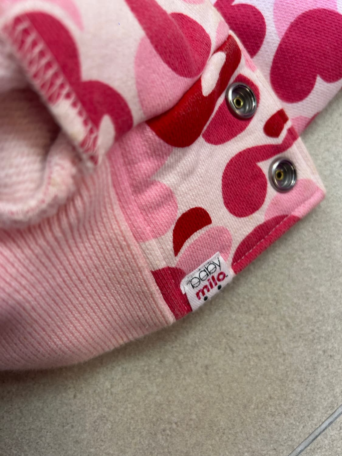 베이프 마일로 핑크 바시티 자켓 상품이미지7