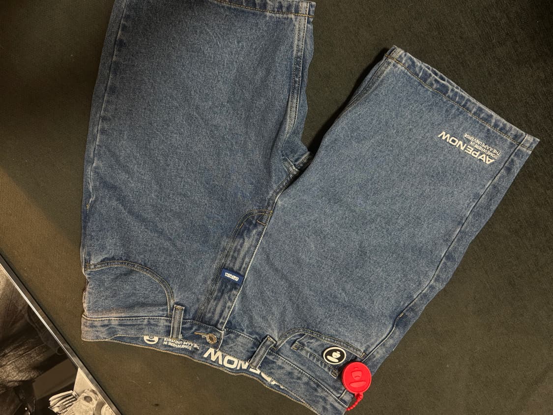 Aape 데님 팬츠 L size 상품이미지1