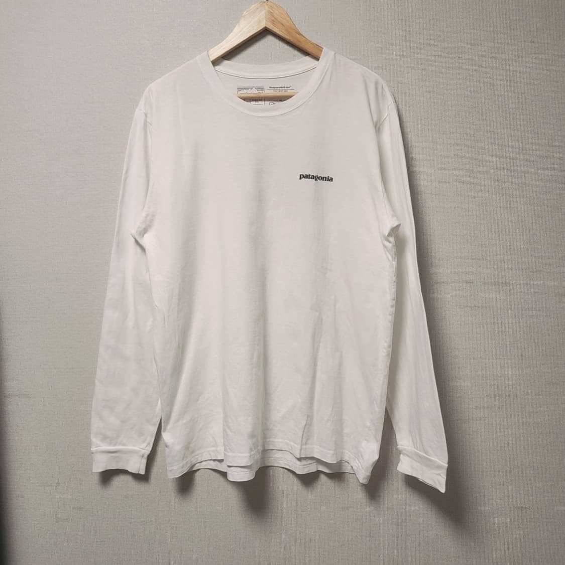 [L] 파타고니아 흰색 긴팔 티셔츠 상품이미지2