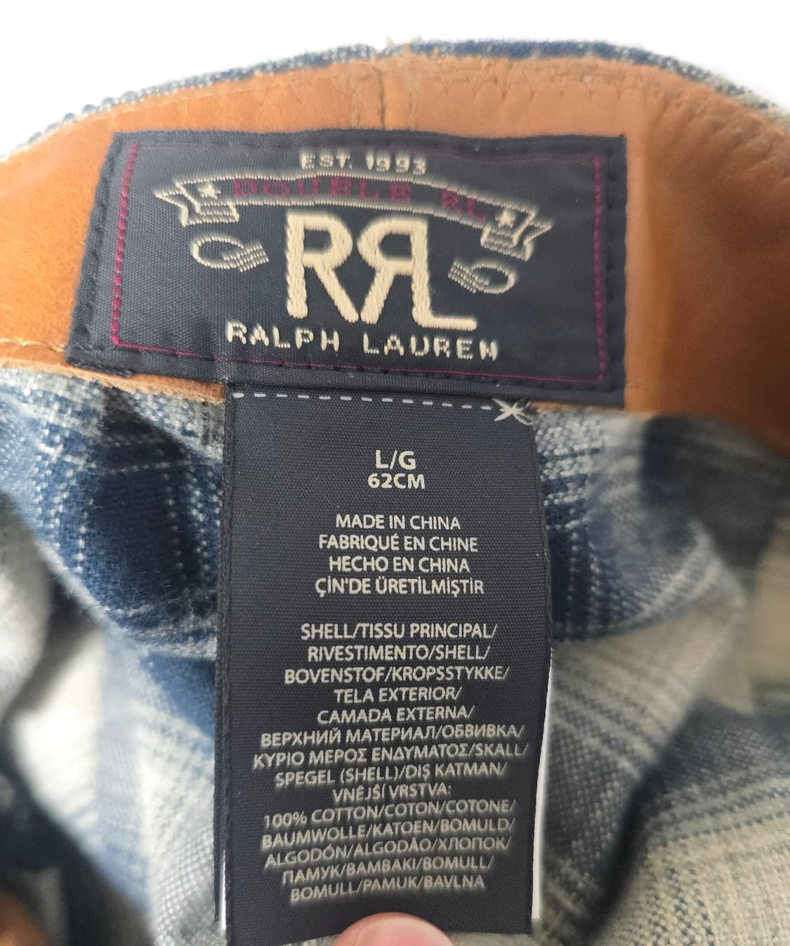 RRL(Double RL)의 인디고 코듀로이 뉴스보이 캡 상품이미지3