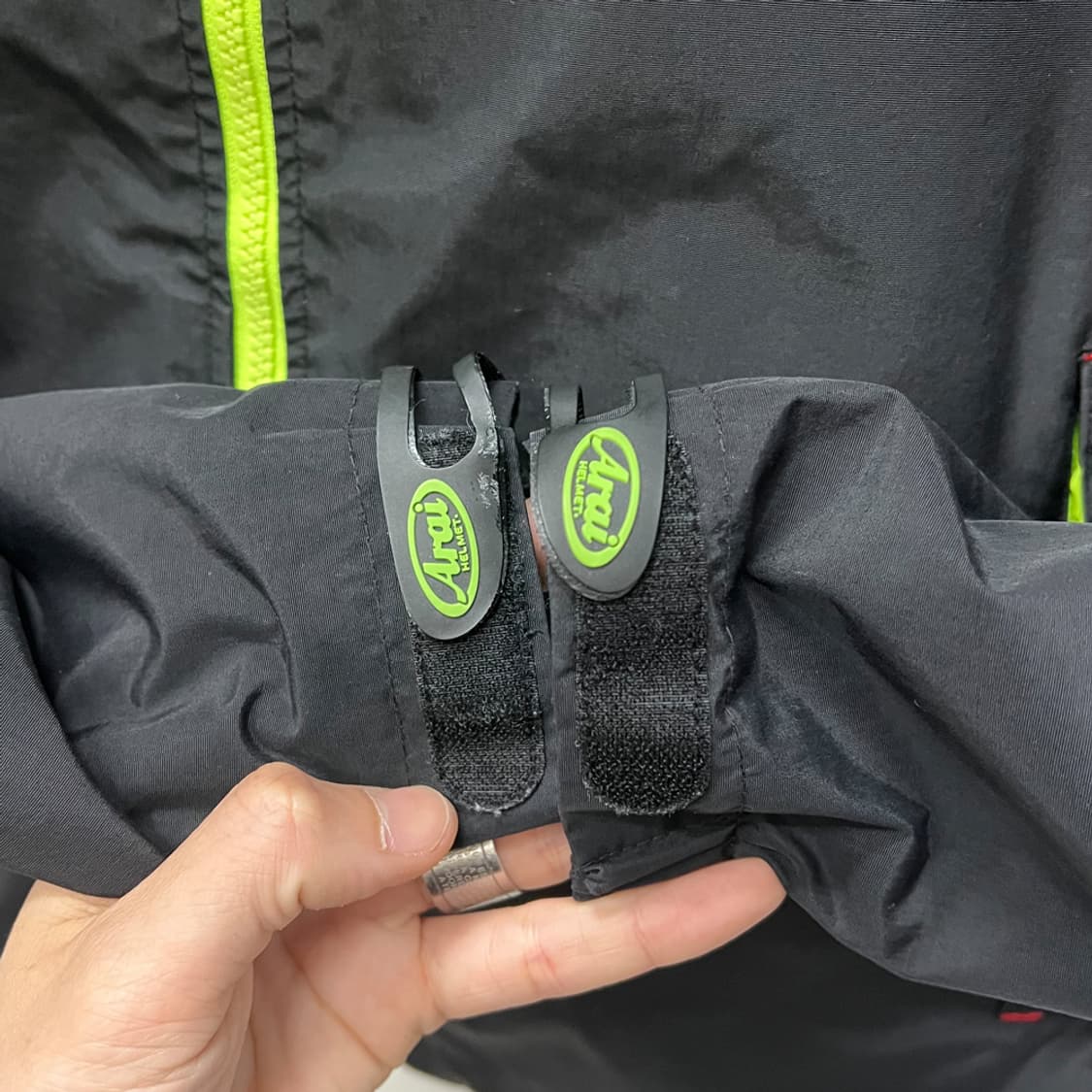 Arai 아라이 구형 블랙 형광 바람막이 라이더 자켓 L 상품이미지6