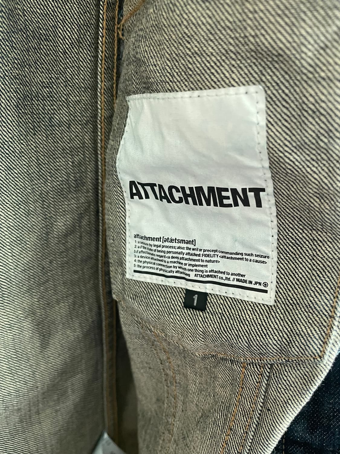 어태치먼트 데님 자켓 상품이미지7