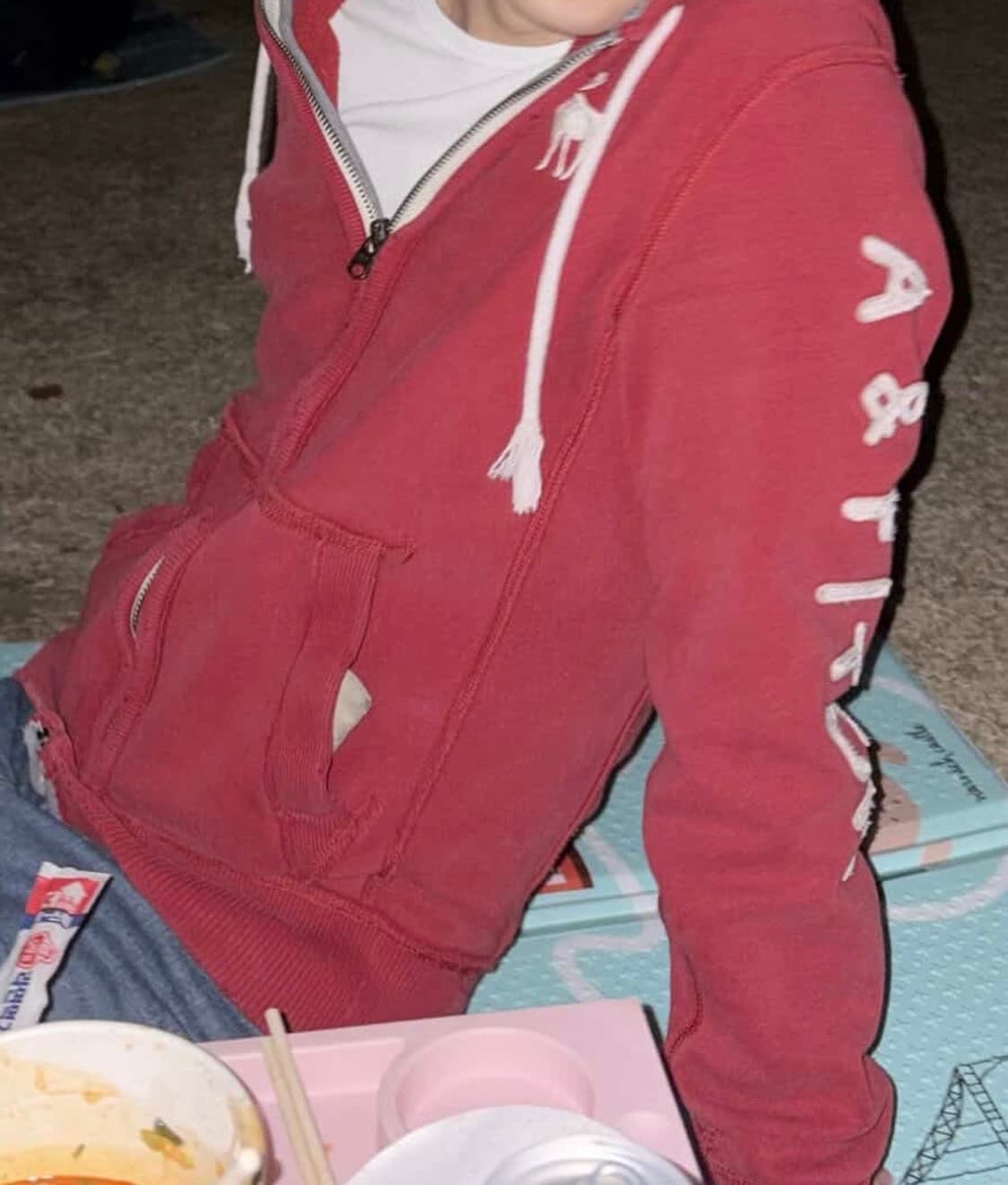 아베크롬비 레드 후드  상품이미지1