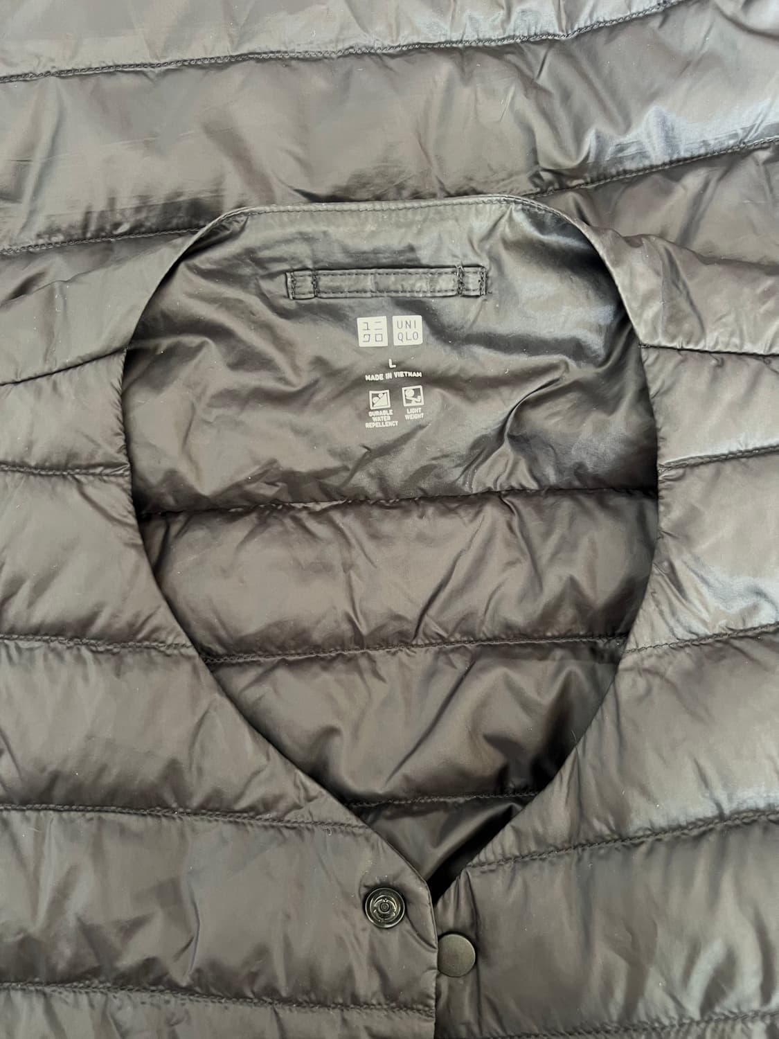 유니클로 남성 블랙 다운패딩조끼 이너패딩조끼 상품이미지5