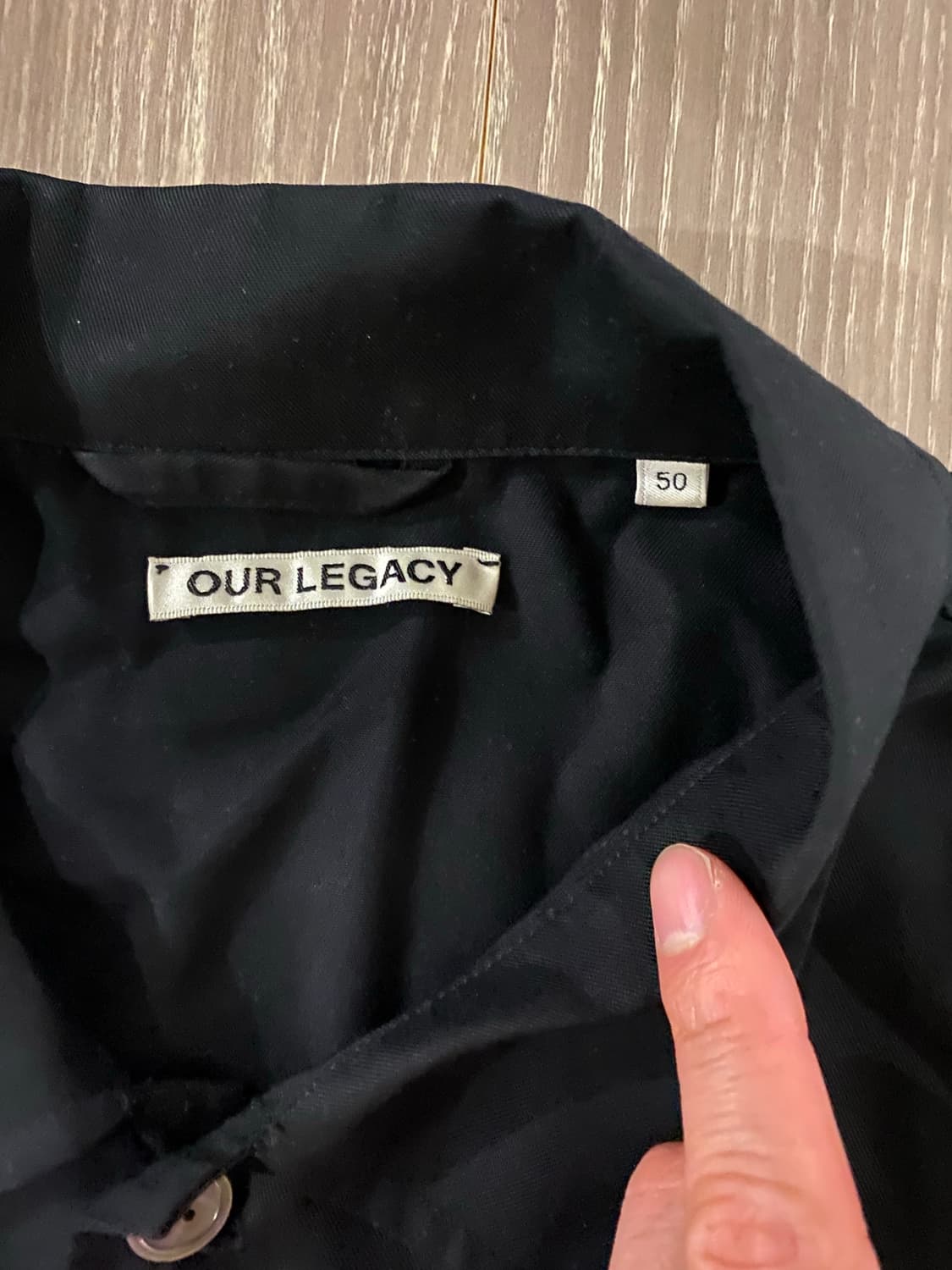 Our legacy 투포켓 셔츠형 자켓 블랙 50 상품이미지2