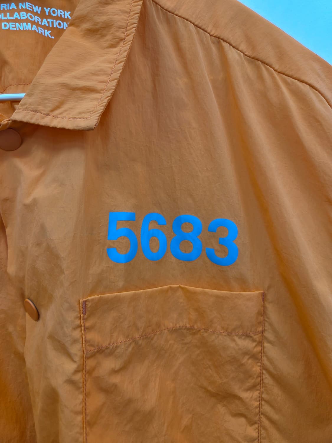 M 윌리차바리아 X 험멜 콜라보 반팔셔츠 오렌지 상품이미지3