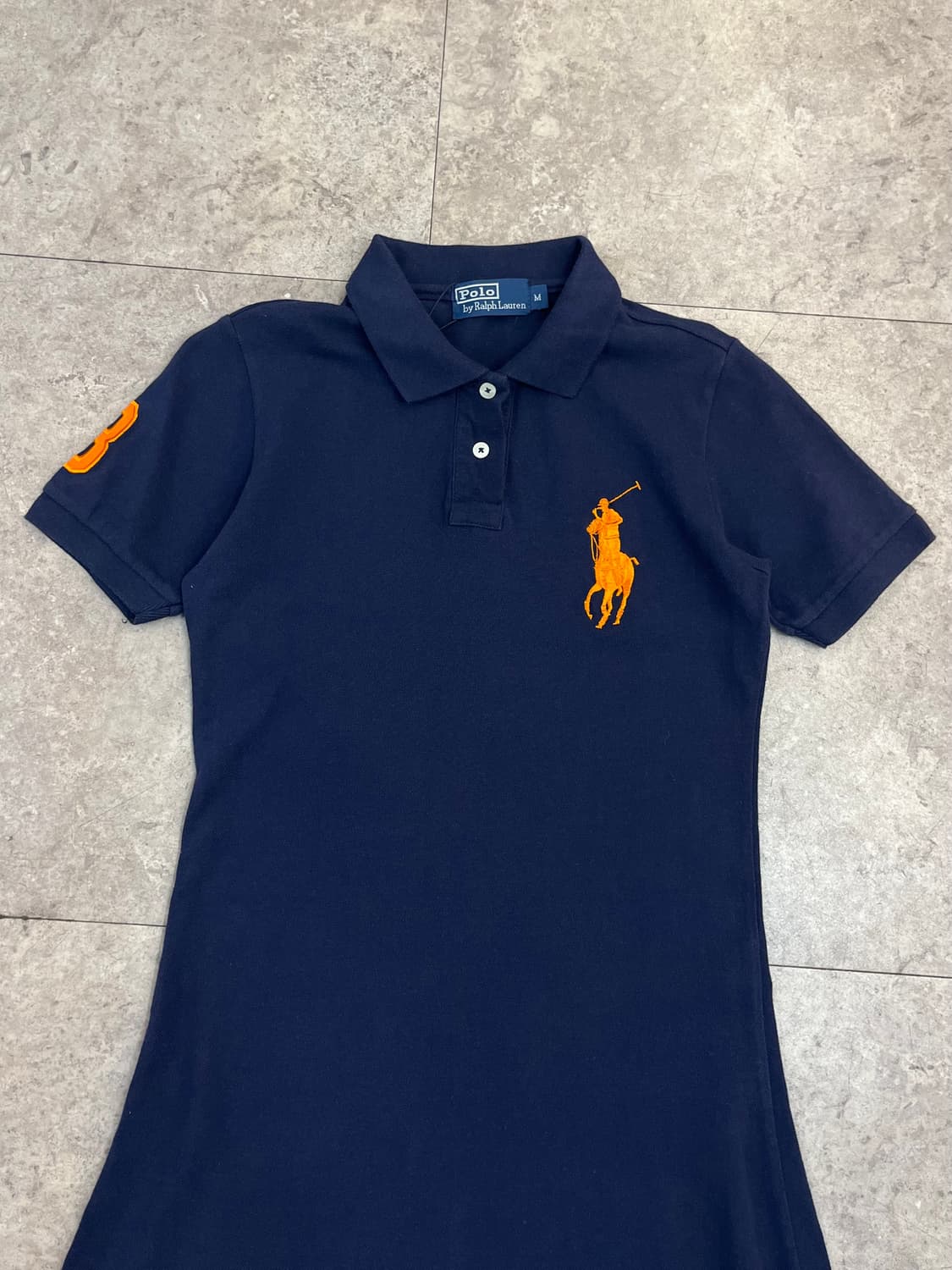 폴로 랄프로렌 빅포니 반팔 카라 원피스 네이비 M #csz3800  *사 상품이미지4