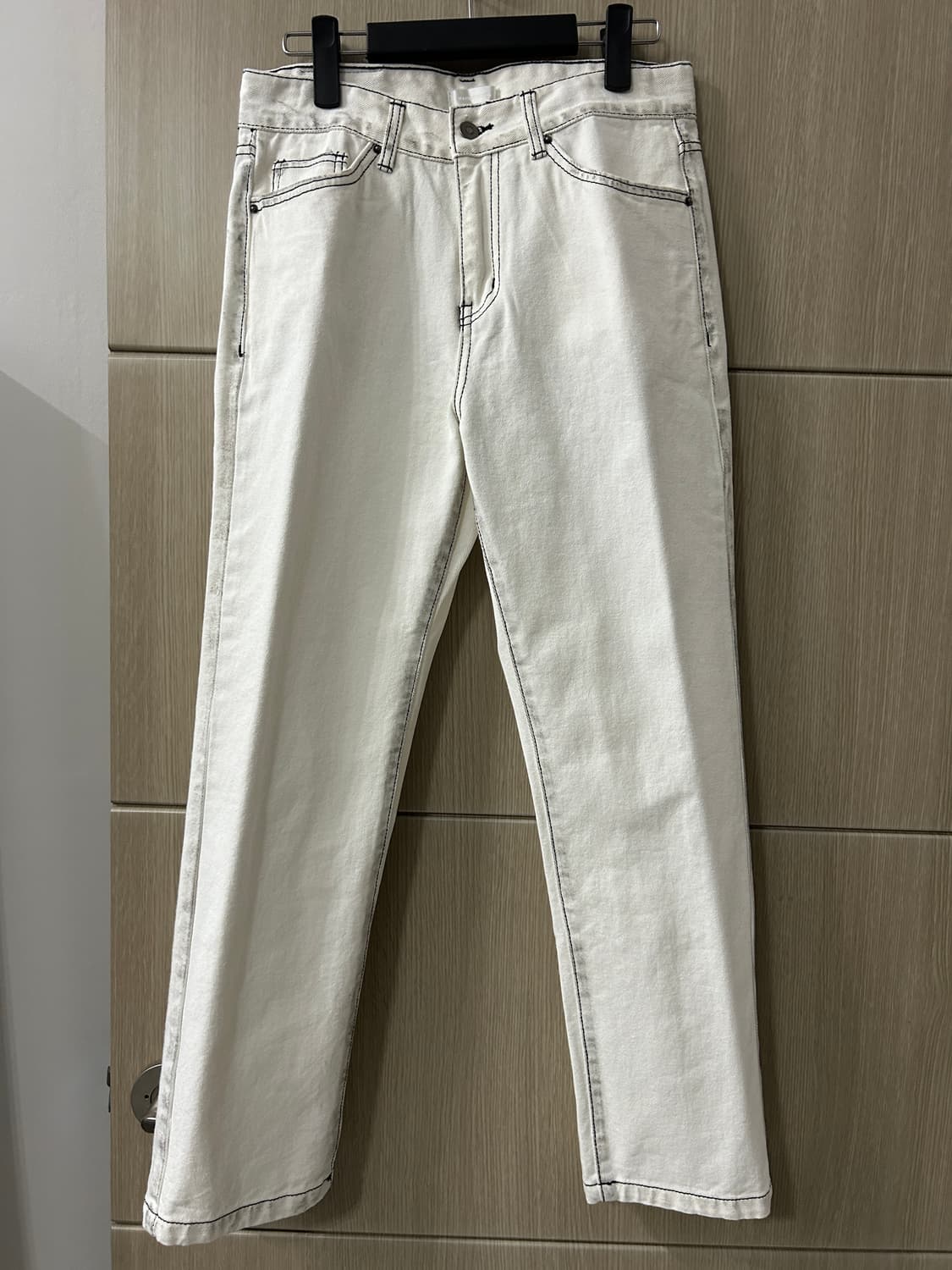 메종미네드 화이트 데님 팬츠 상품이미지2