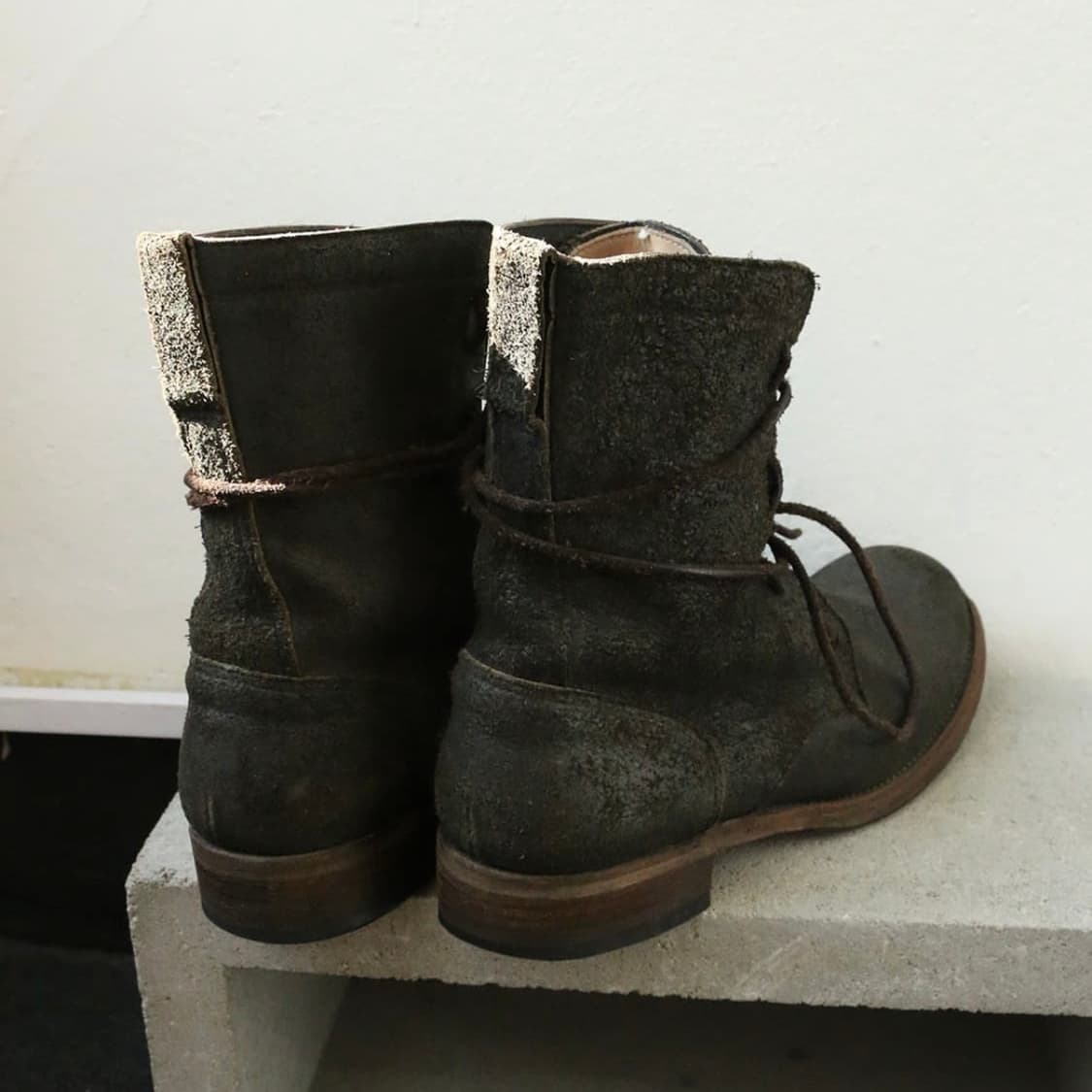 빈티지 스웨이드 컴뱃 부츠 상품이미지7