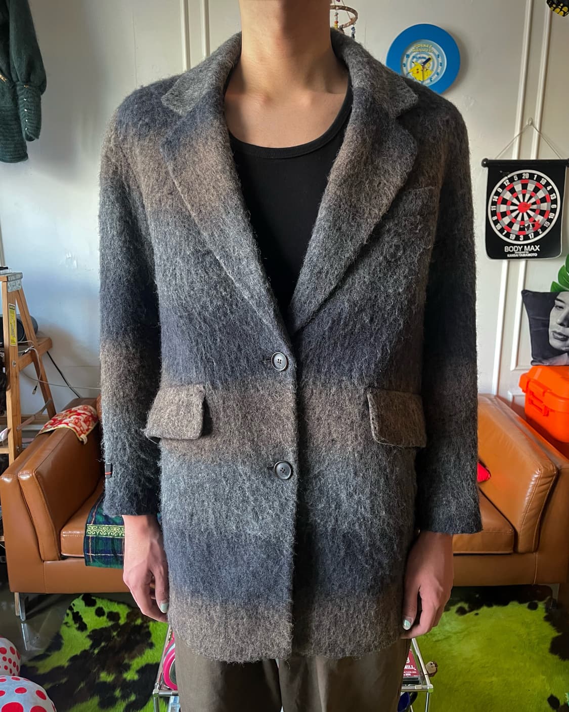 CULTURE CALL Italian Mohair Check Jacket 상품이미지2