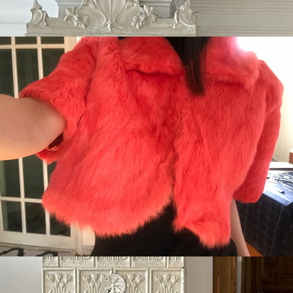 vintage half fur jacket 상품이미지5