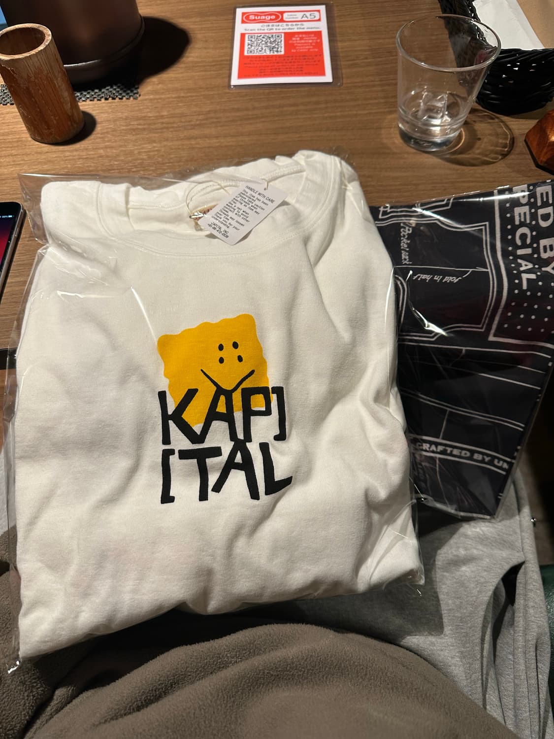 캐피탈 20 텐지쿠 코튼 크루론 패키쉬 캡 Pt 티셔츠 옐로우 상품이미지4