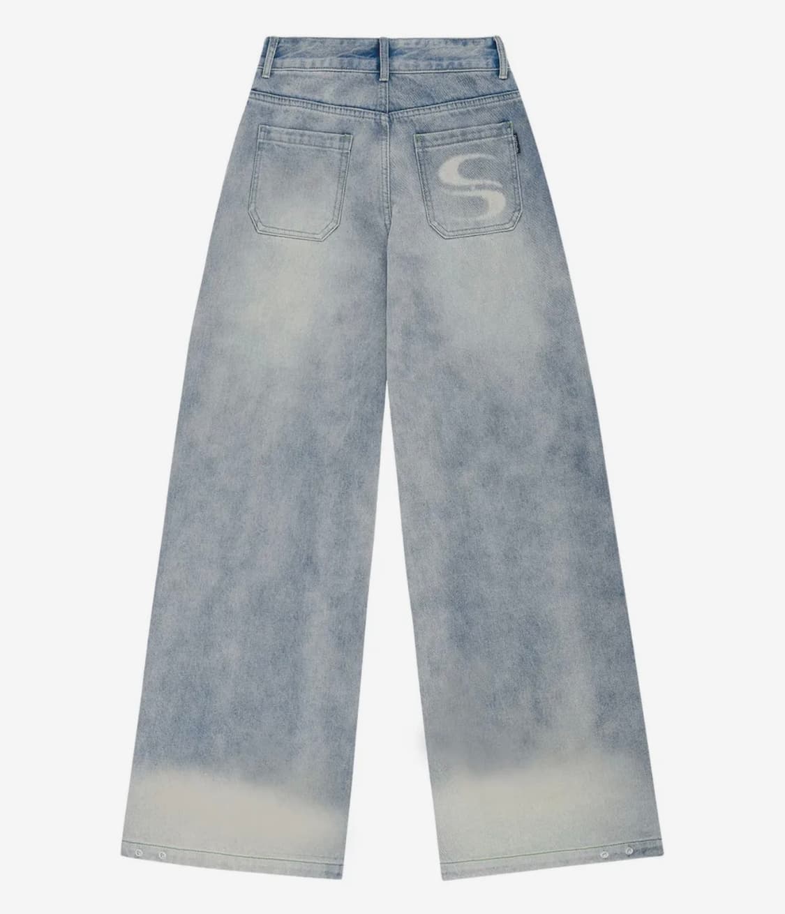 오드스튜디오 소라노 벌룬핏 데님 스냅 버튼 팬츠 상품이미지3